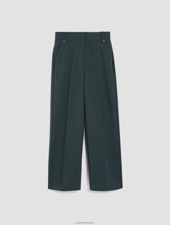 apģērbu 8VJP179 dubļu brūns brīvas audekla bikses sievietes MAX&Co.