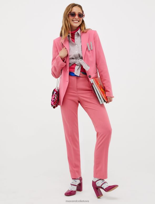 apģērbu 8VJP188 rozā slaidas sarža bikses sievietes MAX&Co.