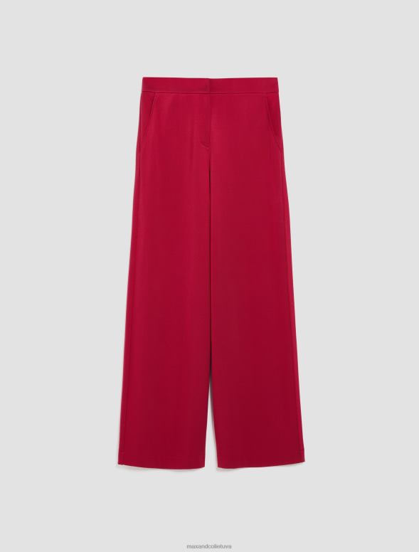 apģērbu 8VJP196 bordo elastīgas džersija bikses sievietes MAX&Co.