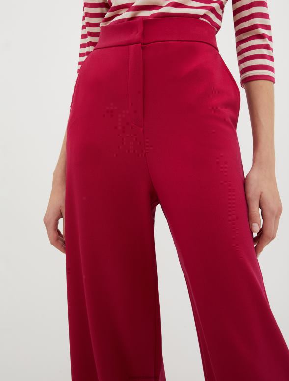 apģērbu 8VJP196 bordo elastīgas džersija bikses sievietes MAX&Co.