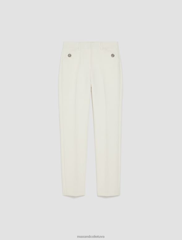 apģērbu 8VJP202 ziloņkauls slaidas piegriezuma bikses sievietes MAX&Co.