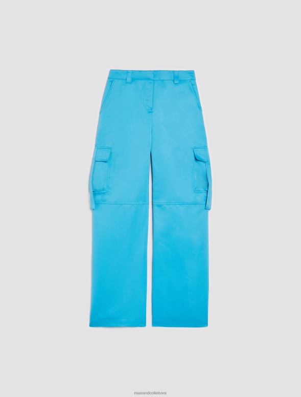 apģērbu 8VJP667 gaiši zils hercogienes kravas bikses sievietes MAX&Co.