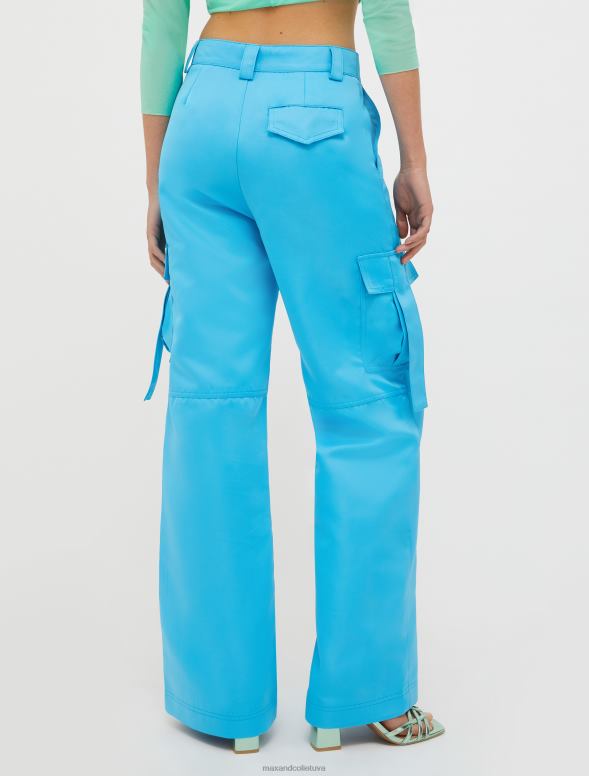 apģērbu 8VJP667 gaiši zils hercogienes kravas bikses sievietes MAX&Co.