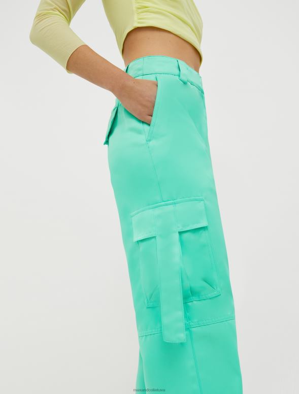 apģērbu 8VJP668 zaļš hercogienes kravas bikses sievietes MAX&Co.