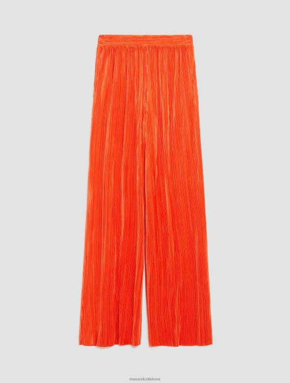 apģērbu 8VJP669 rūsa platas kroku bikses sievietes MAX&Co.