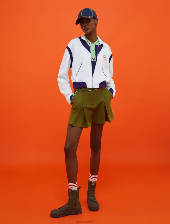 apģērbu 8VJP682 haki zaļš superga kroku šorti sievietes MAX&Co.