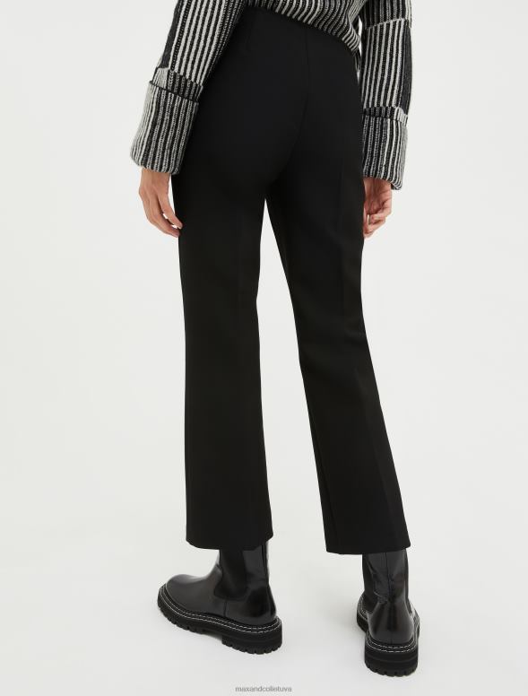 apģērbu 8VJP709 melns elastīgas elastīgas bikses sievietes MAX&Co.