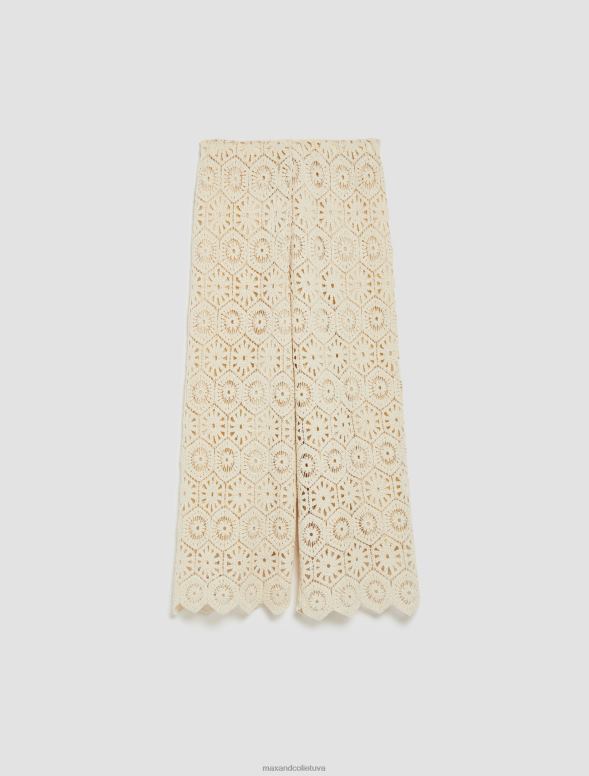 apģērbu 8VJP731 veca roze makramē džersija bikses sievietes MAX&Co.