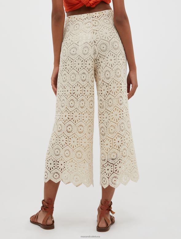apģērbu 8VJP731 veca roze makramē džersija bikses sievietes MAX&Co.