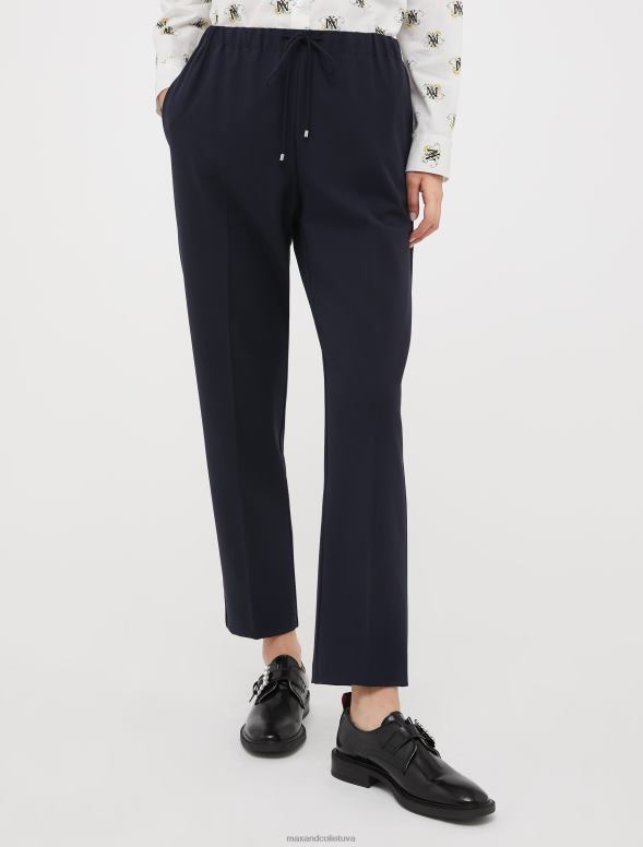 apģērbu 8VJP734 jūras zils savelkamās darba bikses sievietes MAX&Co.