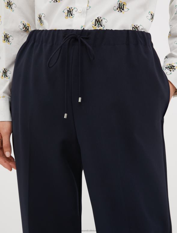 apģērbu 8VJP734 jūras zils savelkamās darba bikses sievietes MAX&Co.