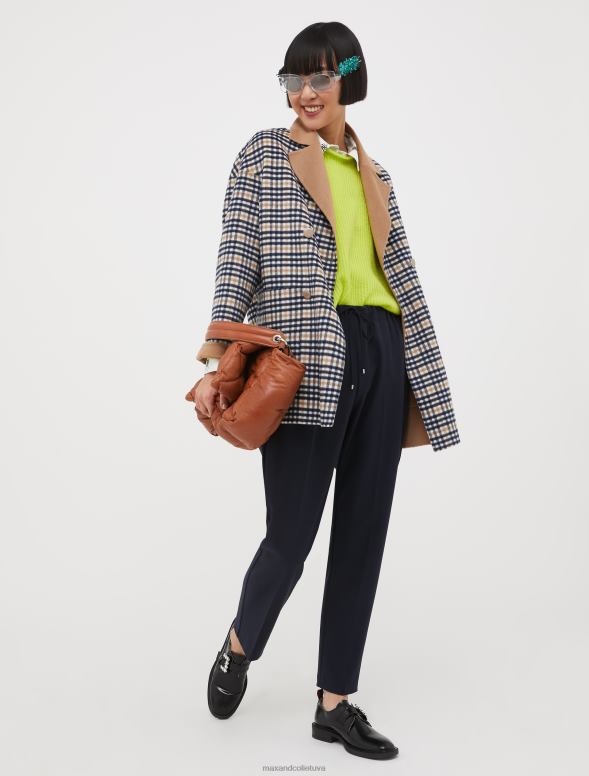 apģērbu 8VJP734 jūras zils savelkamās darba bikses sievietes MAX&Co.