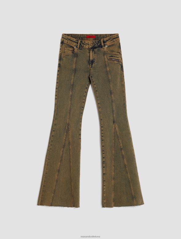 apģērbu 8VJP693 pusnakts zils bootcut elastīgi džinsi sievietes MAX&Co.