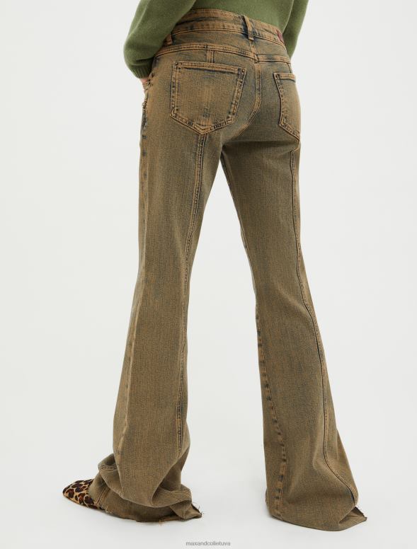 apģērbu 8VJP693 pusnakts zils bootcut elastīgi džinsi sievietes MAX&Co.