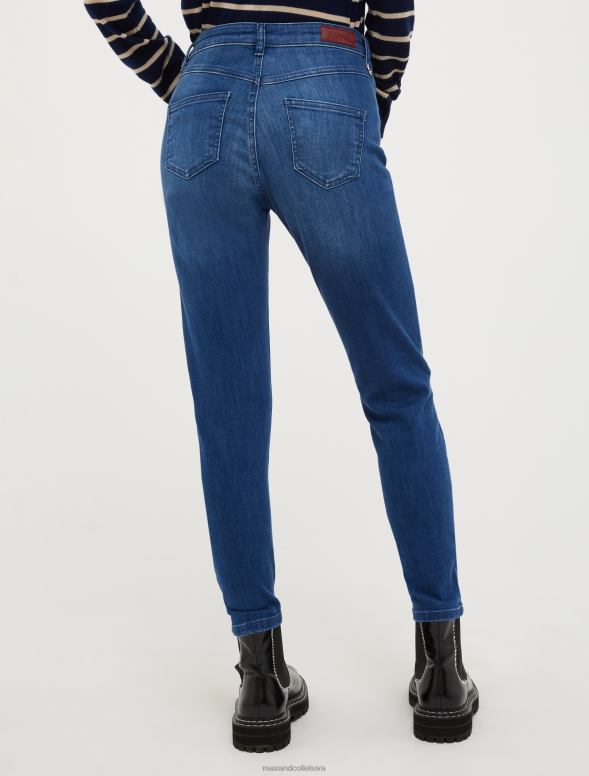 apģērbu 8VJP718 pusnakts zils īpaši šauri, šauri džinsi sievietes MAX&Co.