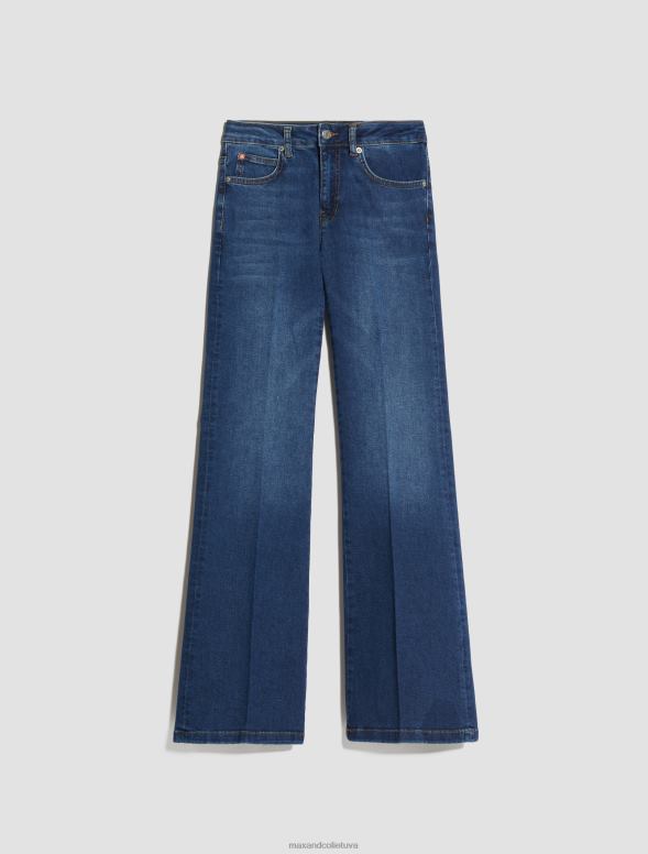 apģērbu 8VJP720 pusnakts zils vidēja paaugstinājuma bootcut džinsi sievietes MAX&Co.