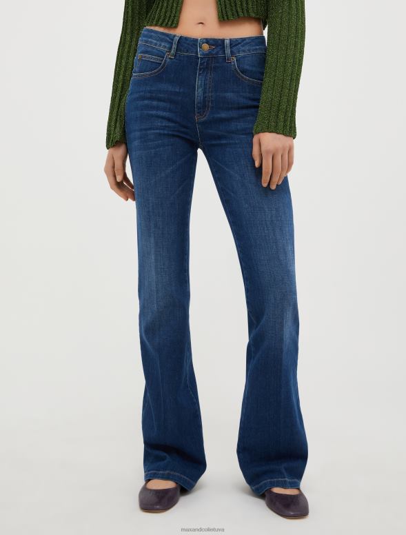 apģērbu 8VJP720 pusnakts zils vidēja paaugstinājuma bootcut džinsi sievietes MAX&Co.