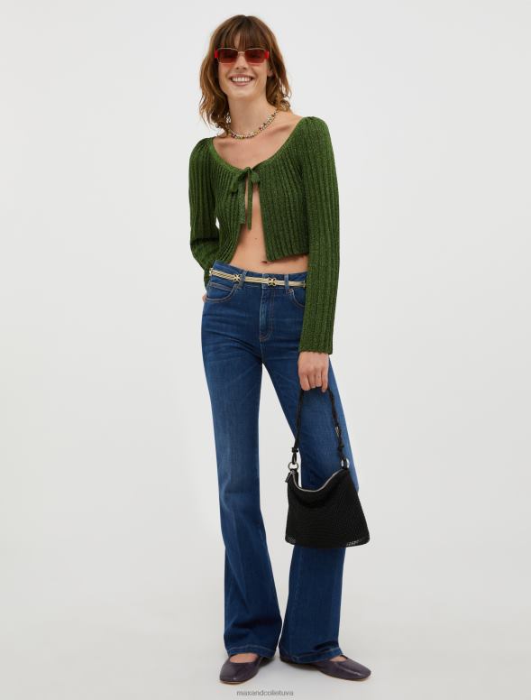 apģērbu 8VJP720 pusnakts zils vidēja paaugstinājuma bootcut džinsi sievietes MAX&Co.