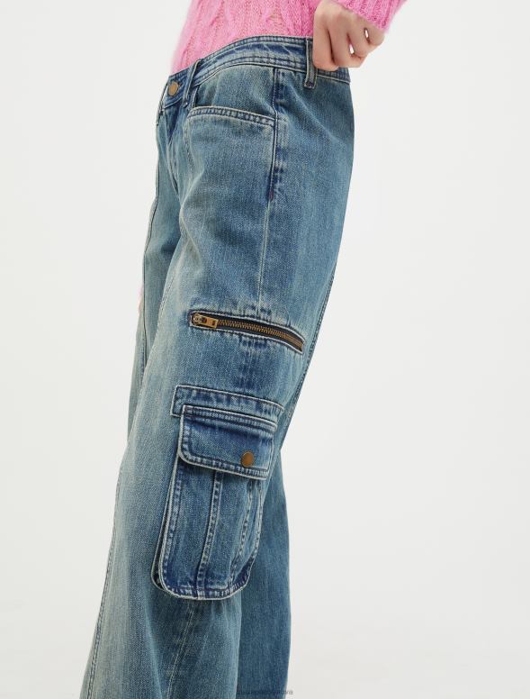 apģērbu 8VJP726 pusnakts zils plati pieguļoši džinsa džinsi sievietes MAX&Co.