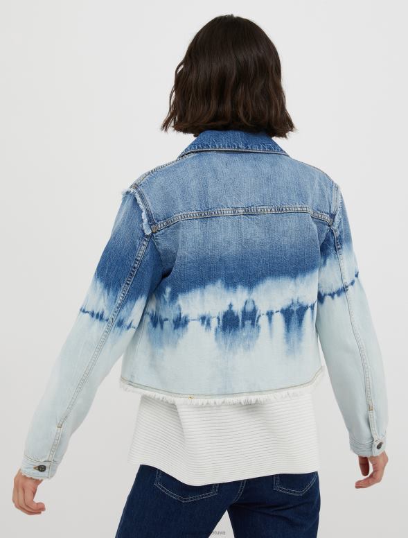 apģērbu 8VJP804 gaiši zils piesienama džinsa jaka sievietes MAX&Co.