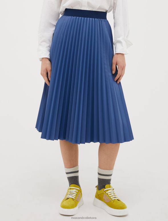 apģērbu 8VJP765 gaisa spēku zils Midi svārki ar kroku pārklājumu sievietes MAX&Co.