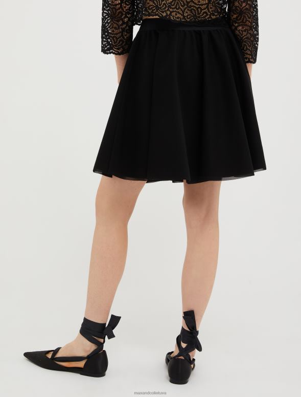 apģērbu 8VJP772 melns džersija corolla svārki sievietes MAX&Co.