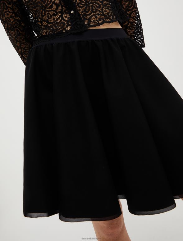 apģērbu 8VJP772 melns džersija corolla svārki sievietes MAX&Co.