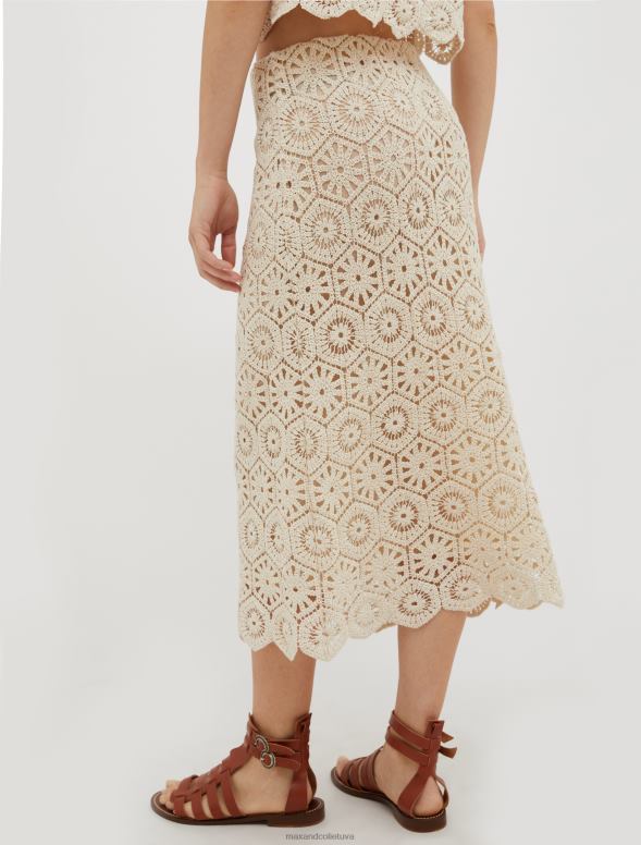 apģērbu 8VJP781 veca roze makramē džersija svārki sievietes MAX&Co.