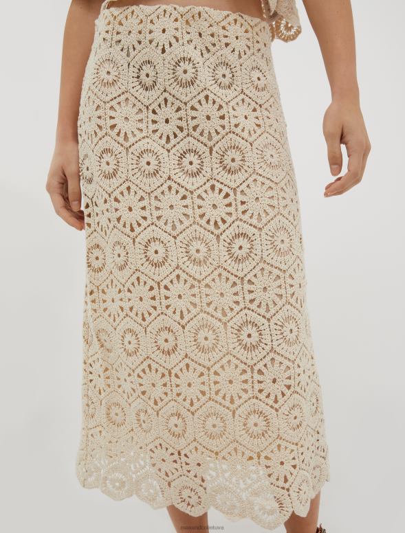 apģērbu 8VJP781 veca roze makramē džersija svārki sievietes MAX&Co.