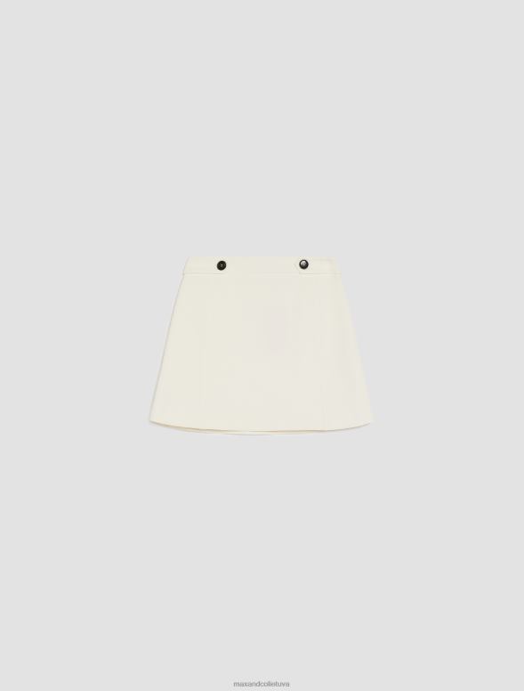 apģērbu 8VJP802 ziloņkauls elastīgi dubulta auduma svārki sievietes MAX&Co.
