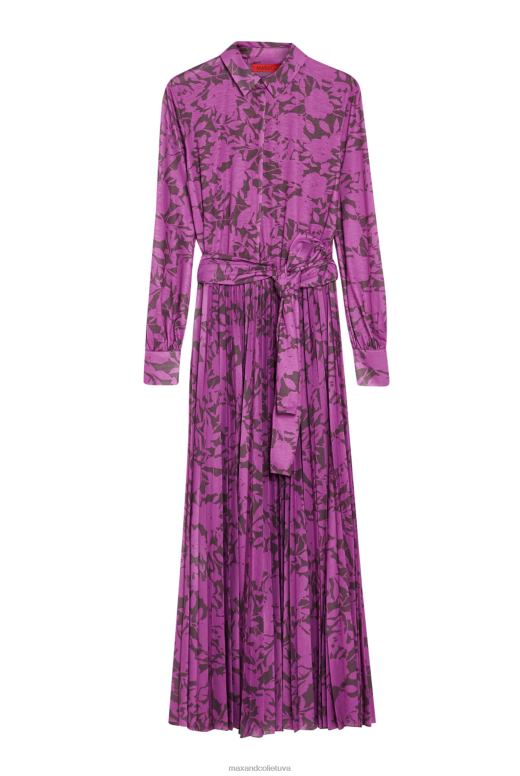 apģērbu 8VJP112 wisteria lielizmēra ziedu kreklkleita sievietes MAX&Co.