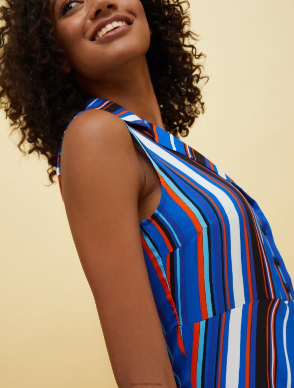 apģērbu 8VJP115 fantāzija blu marino cilvēki, vietas, krāsa sable kleita sievietes MAX&Co.