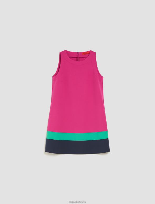 apģērbu 8VJP117 fuksija stiepta audekla mini kleita sievietes MAX&Co.