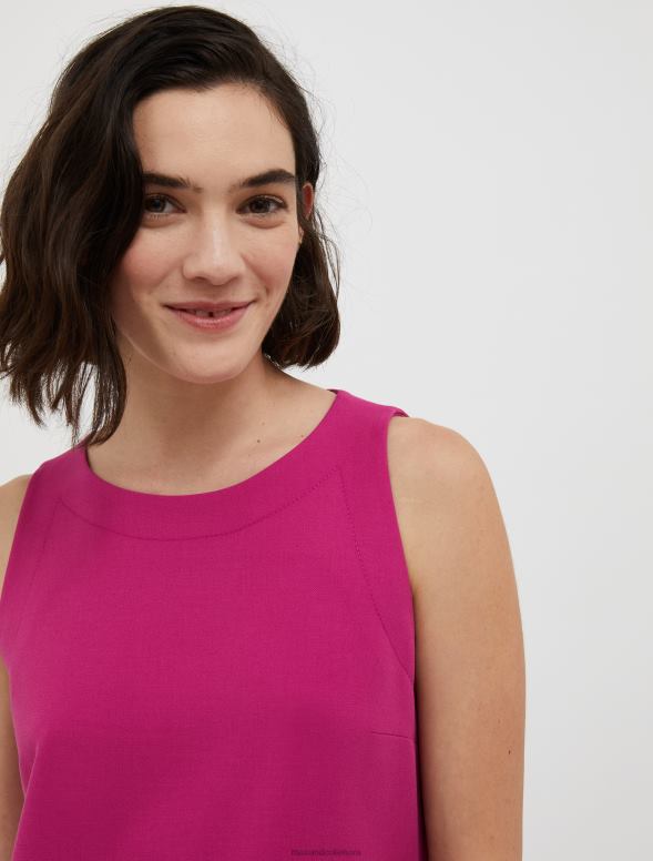 apģērbu 8VJP117 fuksija stiepta audekla mini kleita sievietes MAX&Co.