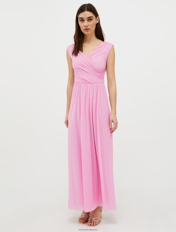 apģērbu 8VJP123 rozā tills jersey maxi kleita sievietes MAX&Co.