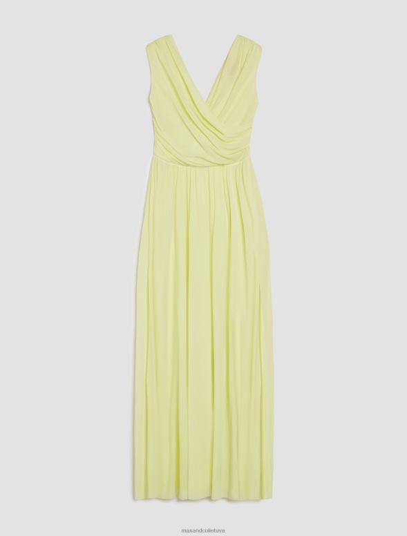 apģērbu 8VJP125 saules dzeltens tills jersey maxi kleita sievietes MAX&Co.