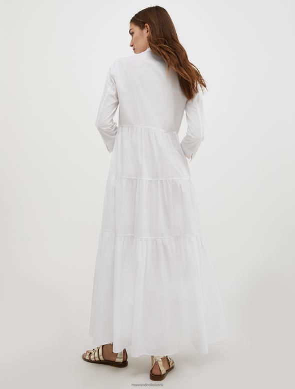 apģērbu 8VJP143 ziloņkauls kokvilnas-poplīna kreklkleita sievietes MAX&Co.