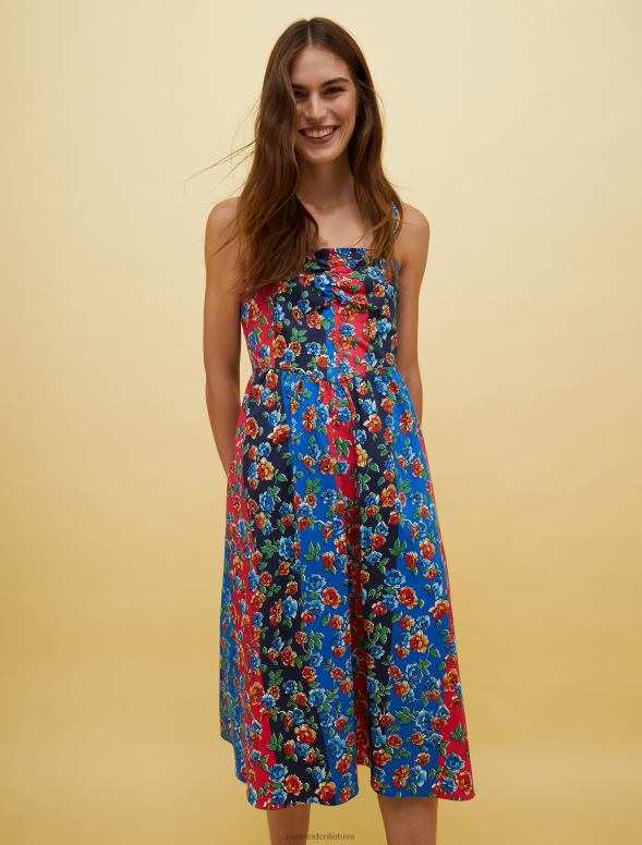 apģērbu 8VJP32 fantāzija blu marino cilvēki, vietas, krāsa vainaga kleita sievietes MAX&Co.