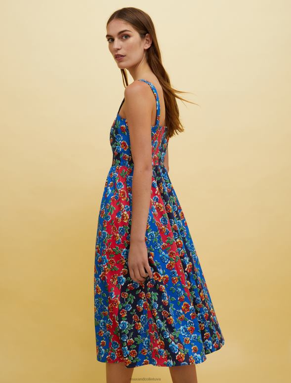 apģērbu 8VJP32 fantāzija blu marino cilvēki, vietas, krāsa vainaga kleita sievietes MAX&Co.