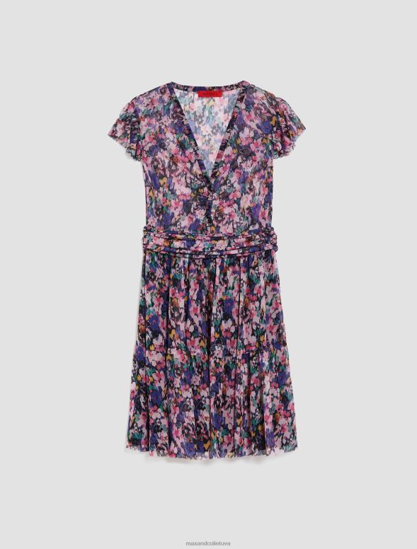 apģērbu 8VJP4 melns krep-jersey kleita sievietes MAX&Co.