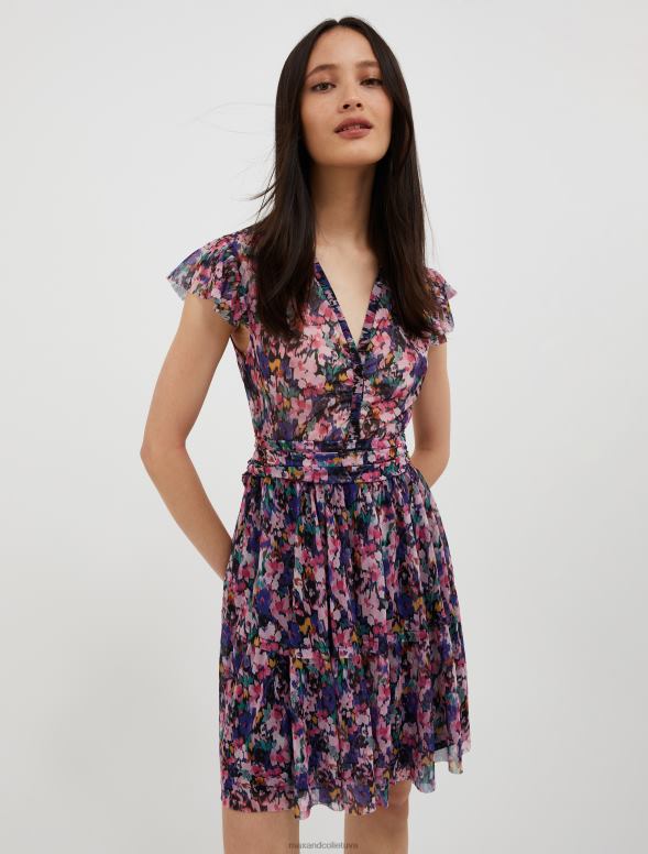 apģērbu 8VJP4 melns krep-jersey kleita sievietes MAX&Co.