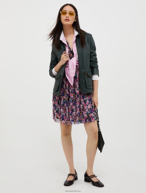 apģērbu 8VJP4 melns krep-jersey kleita sievietes MAX&Co.