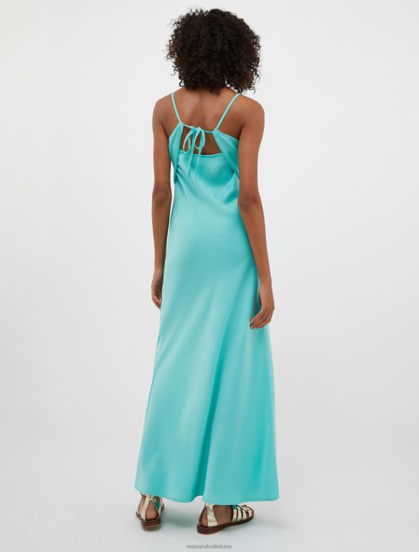 apģērbu 8VJP5 pasteļzaļa envers satīna slip kleita sievietes MAX&Co.