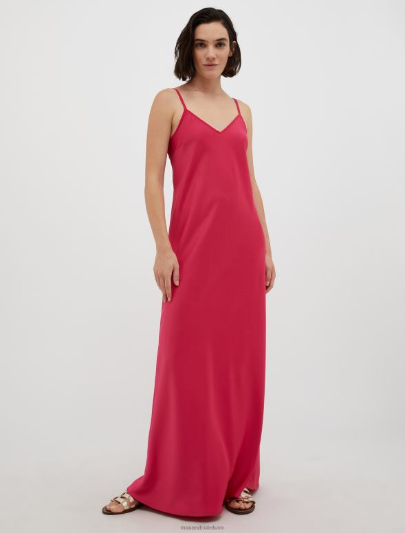 apģērbu 8VJP6 šokējoši rozā envers satīna slip kleita sievietes MAX&Co.