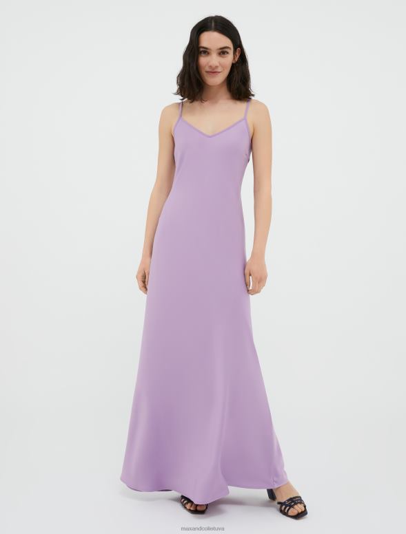 apģērbu 8VJP8 ceriņi envers satīna slip kleita sievietes MAX&Co.