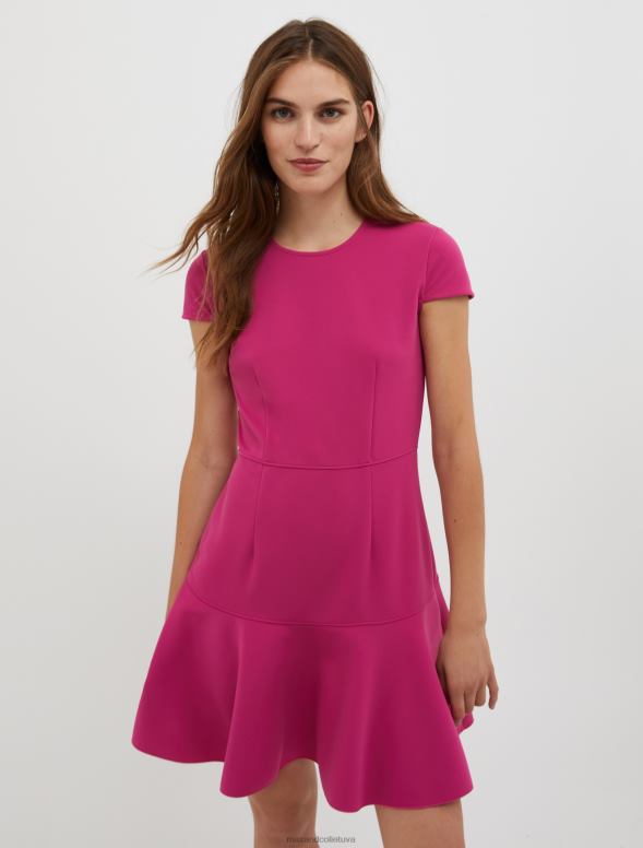 apģērbu 8VJP94 violets uzliesmojoša tehniskā-džersija kleita sievietes MAX&Co.