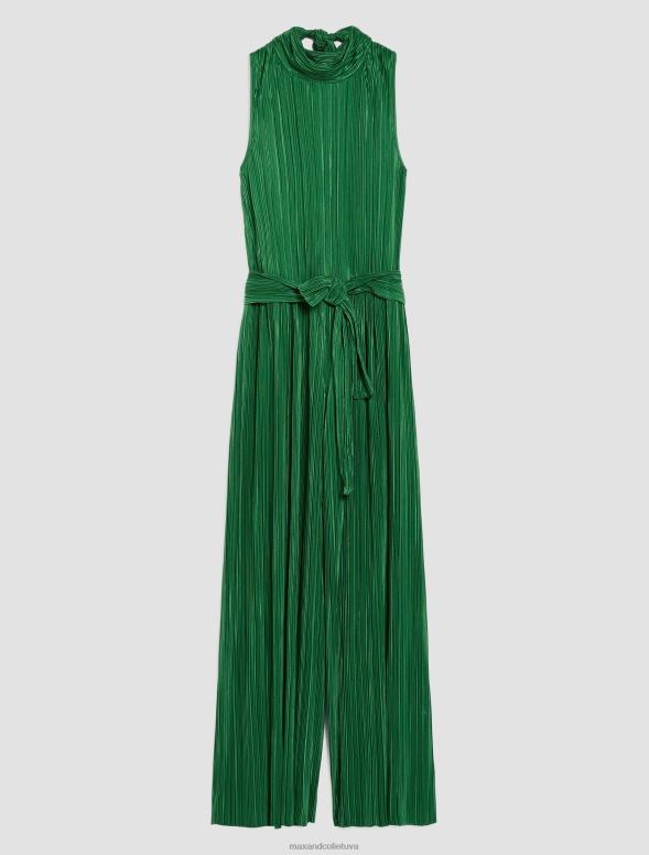 apģērbu 8VJP153 zaļš raksts kroku džersija kombinezons sievietes MAX&Co.