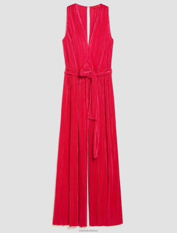 apģērbu 8VJP157 sarkans džersija kombinezons ar mikro kroku sievietes MAX&Co.