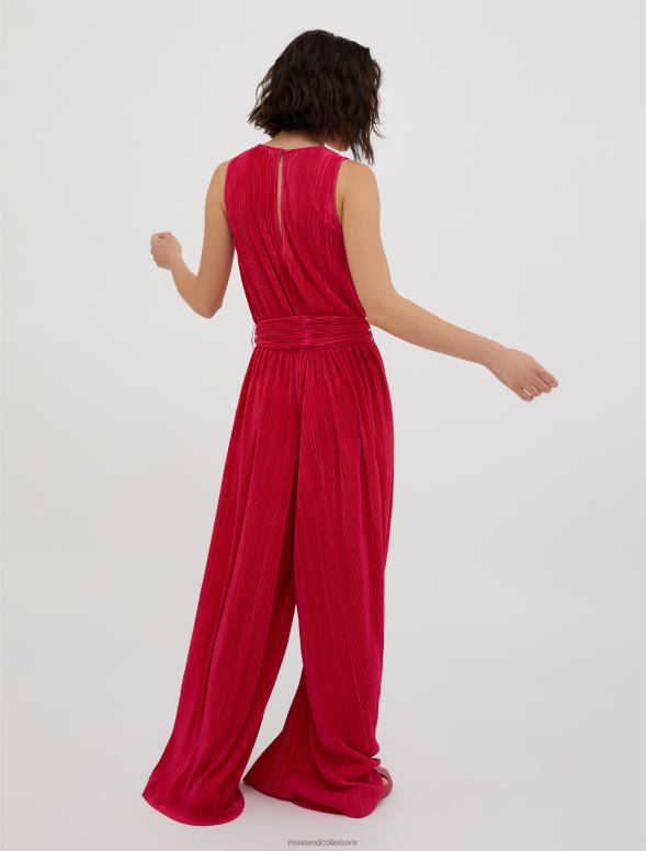 apģērbu 8VJP157 sarkans džersija kombinezons ar mikro kroku sievietes MAX&Co.