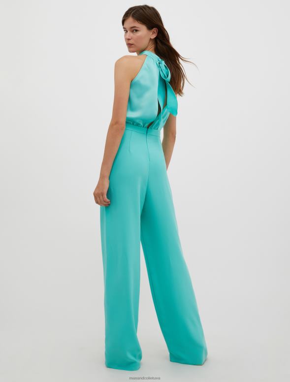 apģērbu 8VJP160 pasteļzaļa halterneck envers-satīna kombinezons sievietes MAX&Co.
